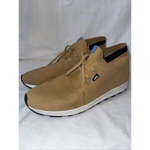 NATIVE Leather Shoes Tan Brown Fashion Sneakers Men Size 13‎